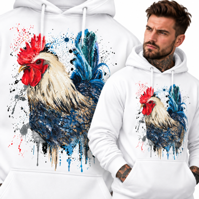 BLUZA Z KAPTUREM ZWIERZĘTA KURCZAK 1